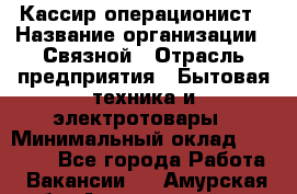 Кассир-операционист › Название организации ­ Связной › Отрасль предприятия ­ Бытовая техника и электротовары › Минимальный оклад ­ 35 000 - Все города Работа » Вакансии   . Амурская обл.,Архаринский р-н